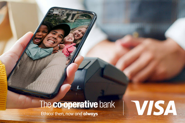 The Co-operative Bank logo | VISA logo
